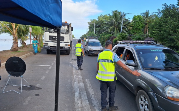 JO : un point de contrôle à Toahotu