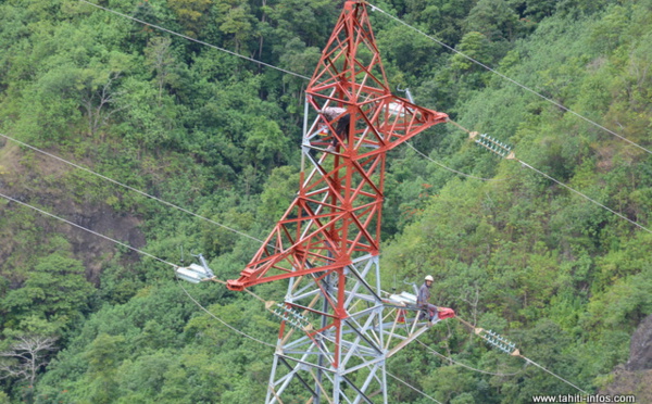 Lifting à haut risque pour les pylônes de la TEP