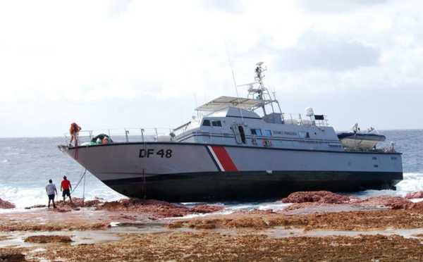 Douanes : le patrouilleur échoué ne sera pas remplacé