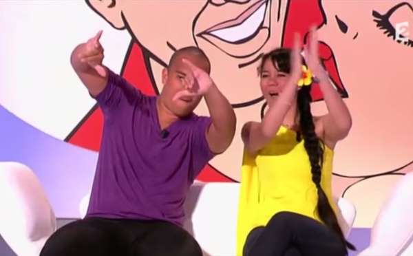 Un couple de Tahitiens à l’émision Les Z’amours