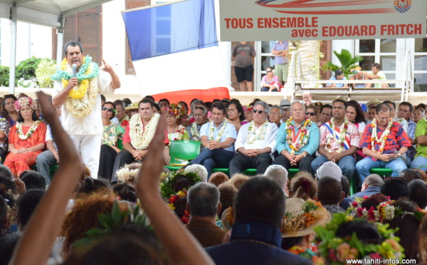 Plus de 2 000 personnes au rassemblement "Tous ensemble avec Edouard Fritch"