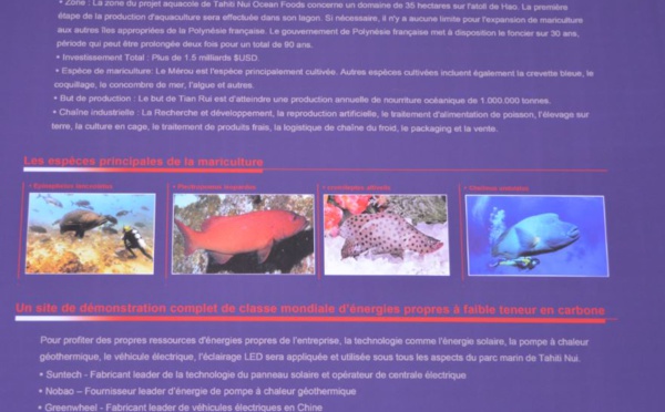 50 000 tonnes de production à la ferme aquacole de Hao : ce sont bien les chiffres annoncés