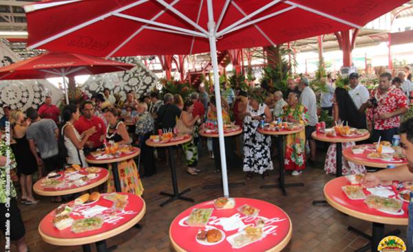 Nouveauté au marché de Papeete : un totem informatif et un espace de restauration 