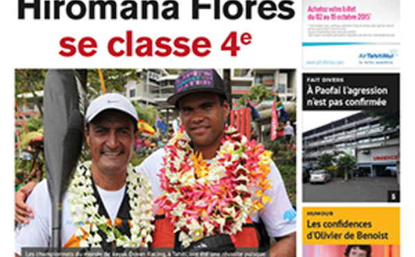 TAHITI INFOS N°509 du 5 octobre 2015