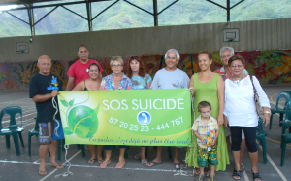 L'association SOS suicide a rencontré un public réduit Moorea