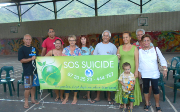 L'association SOS suicide a rencontré un public réduit Moorea