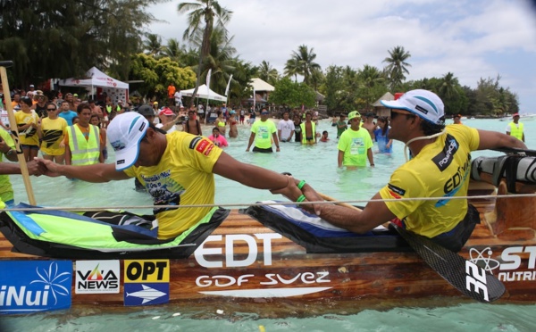 Hawaiki Nui Va'a – Etape 3 : Team Opt gagne la dernière étape mais Edt Va'a s'impose au général devant Shell Va'a et Team Opt.