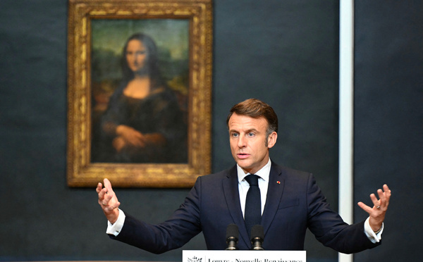 "Nouvelle Renaissance du Louvre": Macron veut une seconde entrée et un lieu dédié pour la Joconde