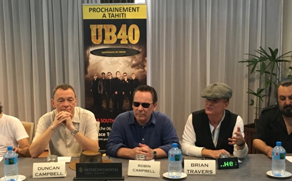 Le groupe UB40 va faire vibrer To'ata dimanche !