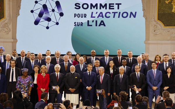 Sommet de Paris: 58 pays, sans les Etats-Unis, s'accordent pour une IA "ouverte", "inclusive" et "éthique"
