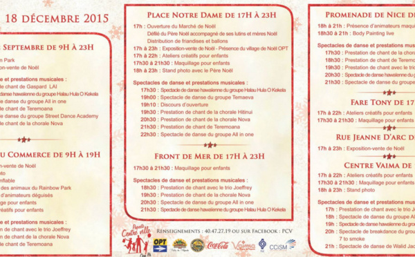 Rendez-vous au marché de Noël de Papeete