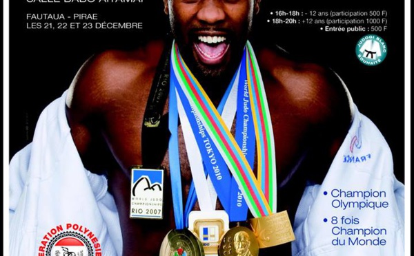 Huit fois champion du monde de judo, Teddy Riner à Tahiti