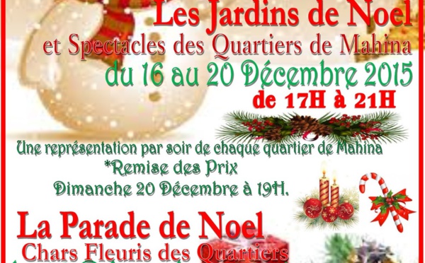 Mahina : La commune célèbre les festivités de noël à partir de demain