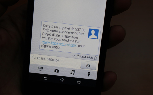 Attention ! Fraude par SMS