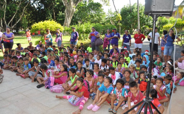 Journée récréative pour 400 enfants de Tahiti