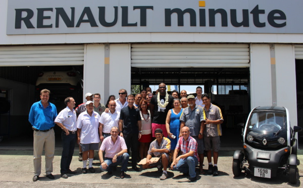 En Polynésie aussi, Teddy Riner roule en Renault