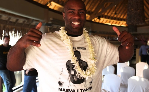 Teddy Riner en interview à Arue