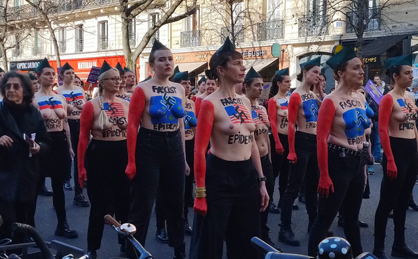 Des dizaines de milliers de manifestants en France pour l'égalité femmes-hommes et contre le "masculinisme"