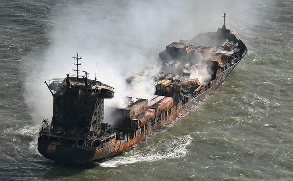 Le capitaine arrêté après la collision en mer du Nord est de nationalité russe