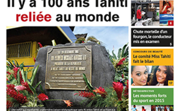 TAHITI INFOS N°568 du 30 décembre 2015
