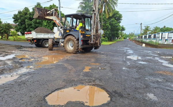 ​La rénovation des routes lancée à Taravao 