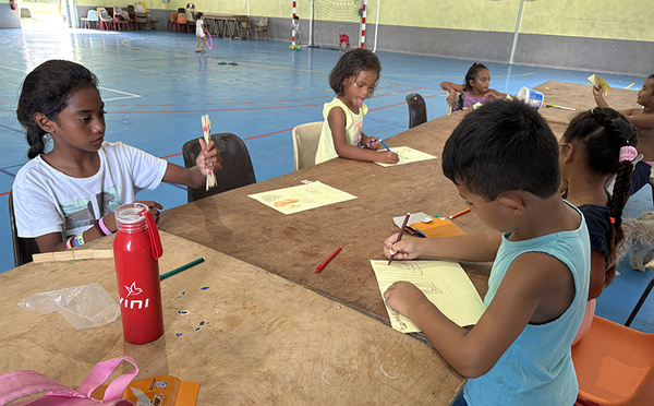 Les enfants de Hao profitent pleinement des vacances