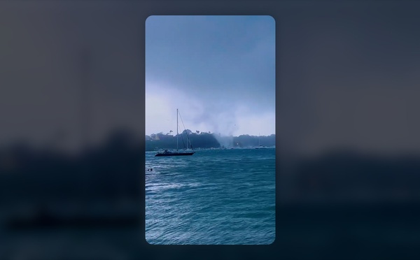 Guadeloupe: Dégâts matériels après le passage d'une trombe marine