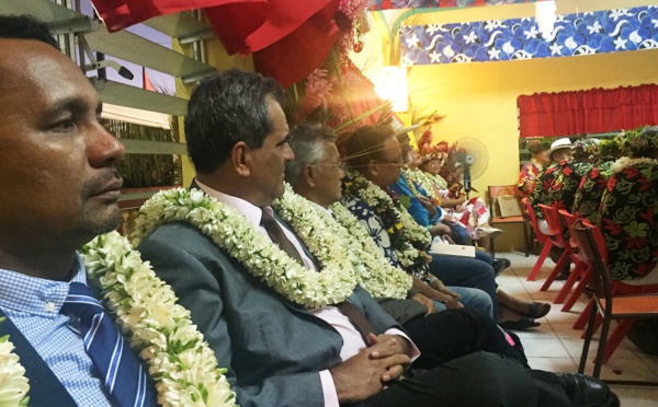 Le Président au Taurua Varua à Bora Bora