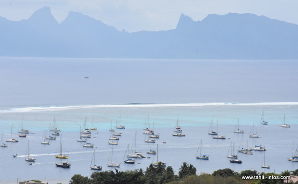 Le Port demande l'expulsion de trois voiliers de Punaauia