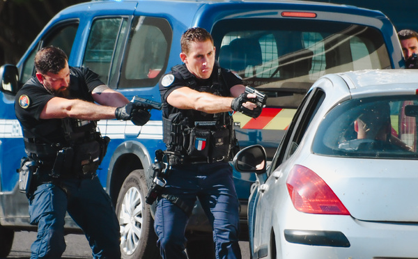 La gendarmerie en démonstration à Faa'a