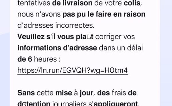 Attention, arnaque aux SMS