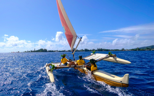​Va’a Taie à la Pointe Vénus le 21 juin
