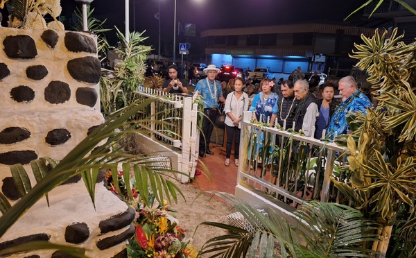 Recueillement à Faa'a pour le Tavini