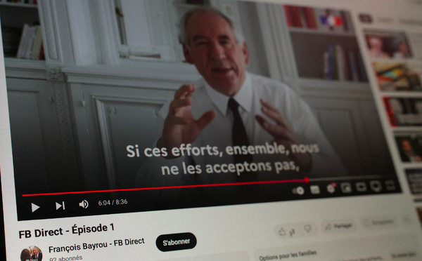 "FB Direct": Bayrou lance une série de vidéos estivale pour convaincre du bien-fondé de son plan budgétaire