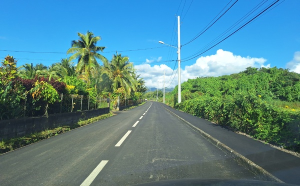 ​La route du lycée Taiarapu Nui rénovée