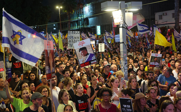 Des milliers d'Israéliens dans la rue pour appeler à la libération des otages à Gaza
