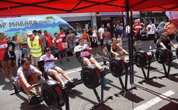 L’aviron indoor en démonstration