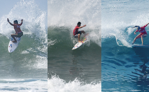 Trois Tahitiens aux Mondiaux de surf