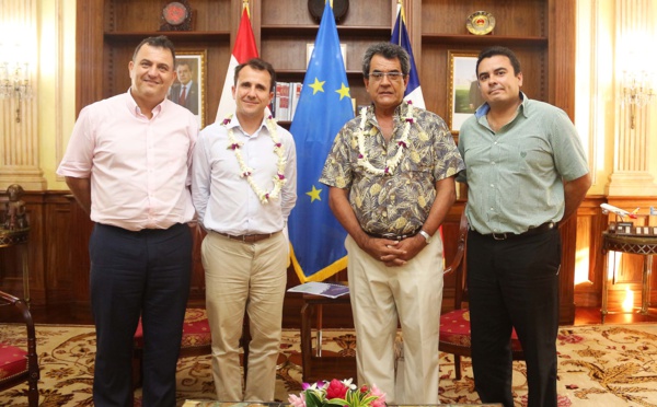 Le Président Edouard Fritch reçoit le Vice-Président du MEDEF France