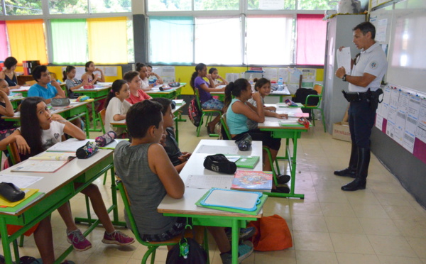 1089 élèves de Papeete et Pirae passent le permis piéton