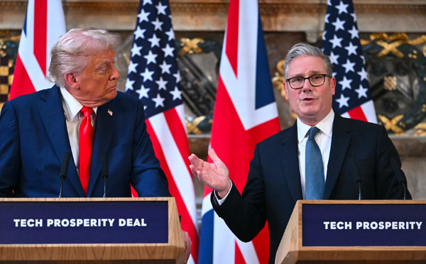 Donald Trump et Keir Starmer renforcent leur "lien indéfectible" avec un accord technologique