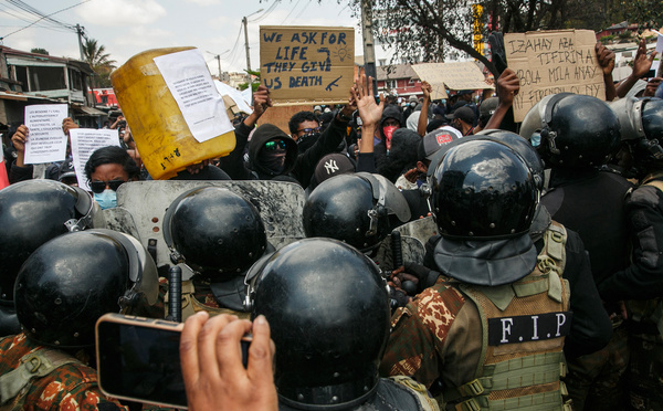 Madagascar: forces de l'ordre face aux manifestants, qui demandent le départ du président