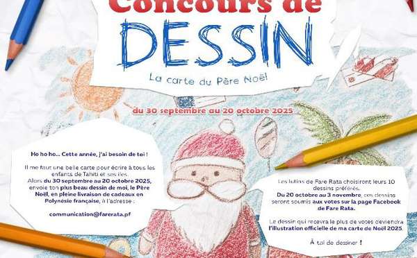 ​Un concours de dessin pour Noël chez Fare Rata