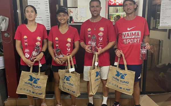 Sports de raquette –  Doublé du duo Cucuel-Rossi au Racketlon de Tahiti