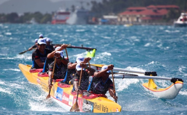 Va'a V6 – Défi Va'a News : Shell Va'a remporte la première course de la saison 2016