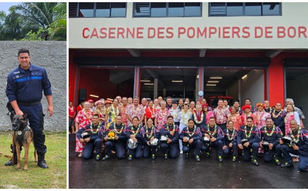 ​Une nouvelle caserne et une brigade cynophile à Bora Bora  