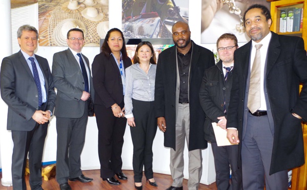 Jean-Marc Mormeck rencontre la délégation polynésienne