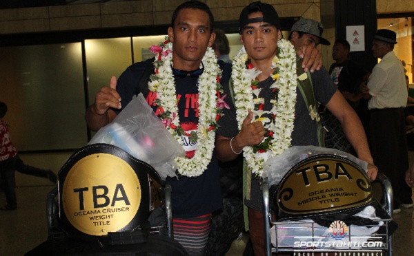 Boxe Thaï : Aito Lenoir et Eddy Bellais décrochent leurs ceintures