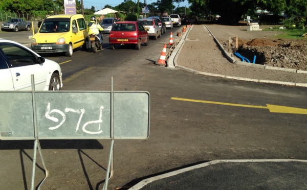 Les travaux au niveau du collège de Mahina pourraient causer de gros bouchons lundi