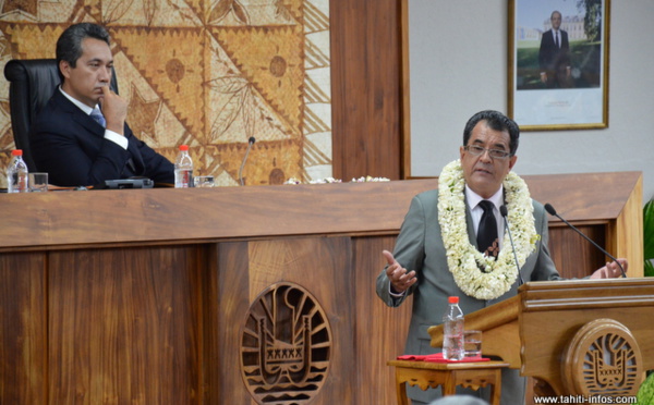 Plus d'une heure de discours pour Edouard Fritch et de nouvelles mesures